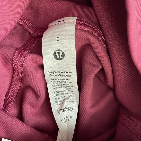 NWT Lululemon Align High-Rise Short 6” Washed Mauve Size 0 - Picture 5 of 7